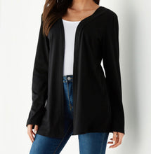 Load image into Gallery viewer, Black lace insert cardigan
