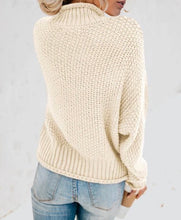 Load image into Gallery viewer, Oversized chunky batwing turtleneck sweater
