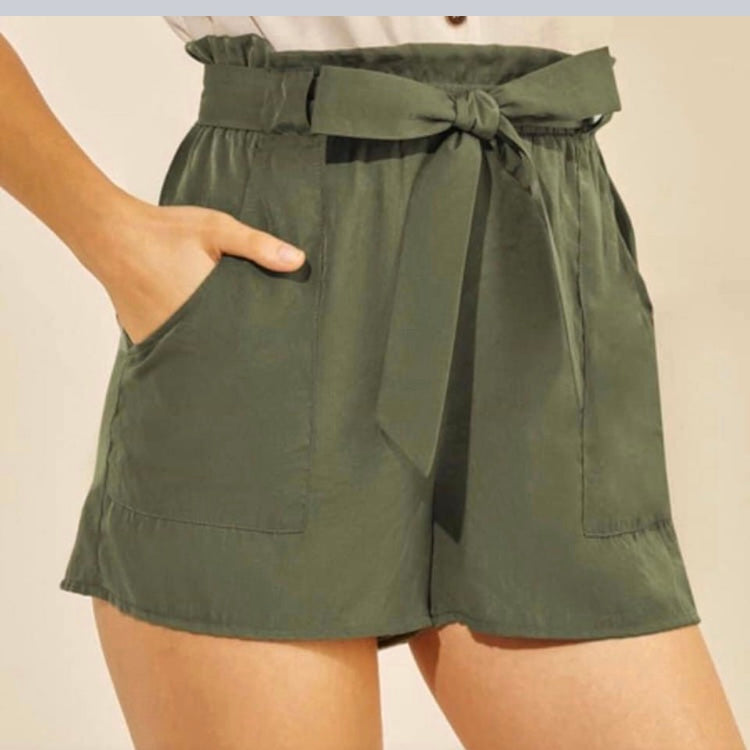 Army green shorts