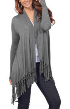 Load image into Gallery viewer, Cardigan with tassels
