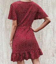 Load image into Gallery viewer, Sweet polka dot print short dress
