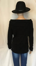 Load image into Gallery viewer, Soft, fuzzy one shoulder sweater
