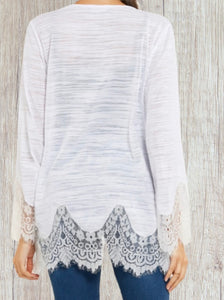 White lace cardigan