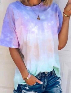 Tie-dye lightweight tee