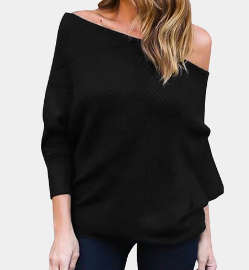Off shoulder sweater