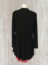 Load image into Gallery viewer, Open front high-low draped front cardigan
