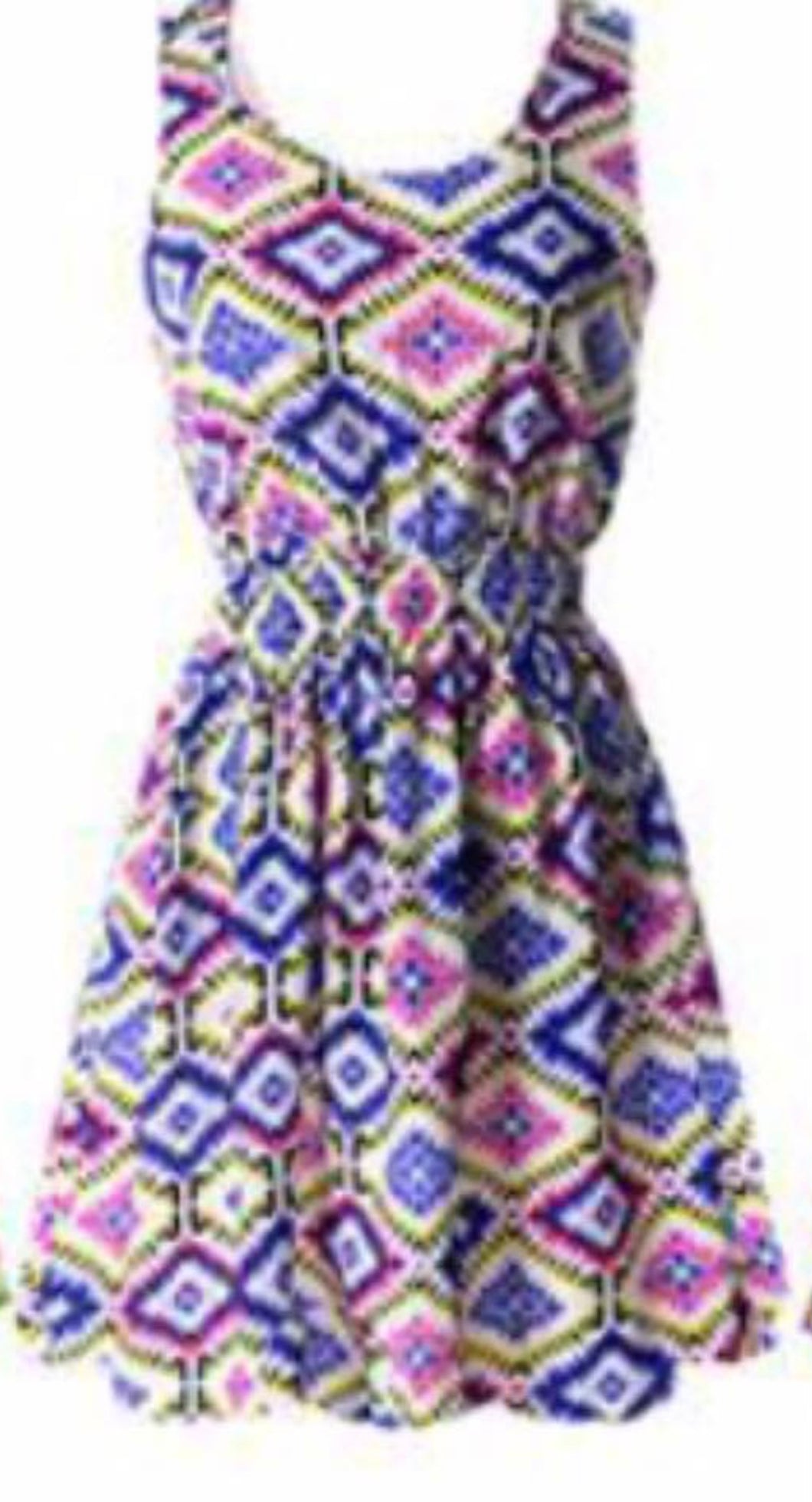 Sleeveless patterned dress