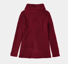 Load image into Gallery viewer, Turtleneck crossover knit sweater
