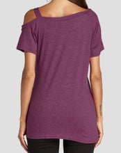 Load image into Gallery viewer, One strap t-shirt with twisted hem
