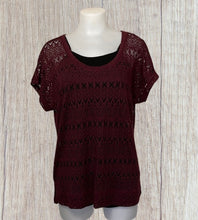 Load image into Gallery viewer, Short sleeve crochet tee (Tank top not included)
