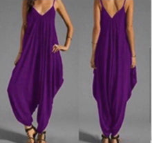 Load image into Gallery viewer, Baggy lightweight jumpsuits with ruched ankles
