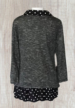 Load image into Gallery viewer, Cute tunic top with polka dot trim.
