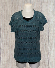 Load image into Gallery viewer, Short sleeve crochet tee (Tank top not included)
