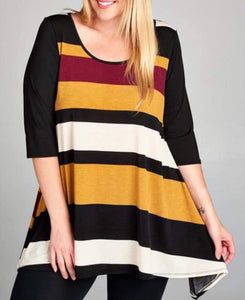 Striped flowy comfortable top