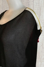 Load image into Gallery viewer, Short sleeve netted top
