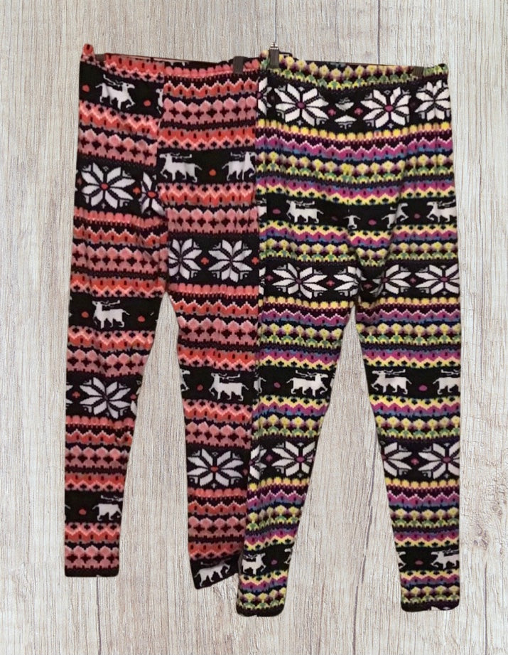 Adult Fleece lined Xmas leggings