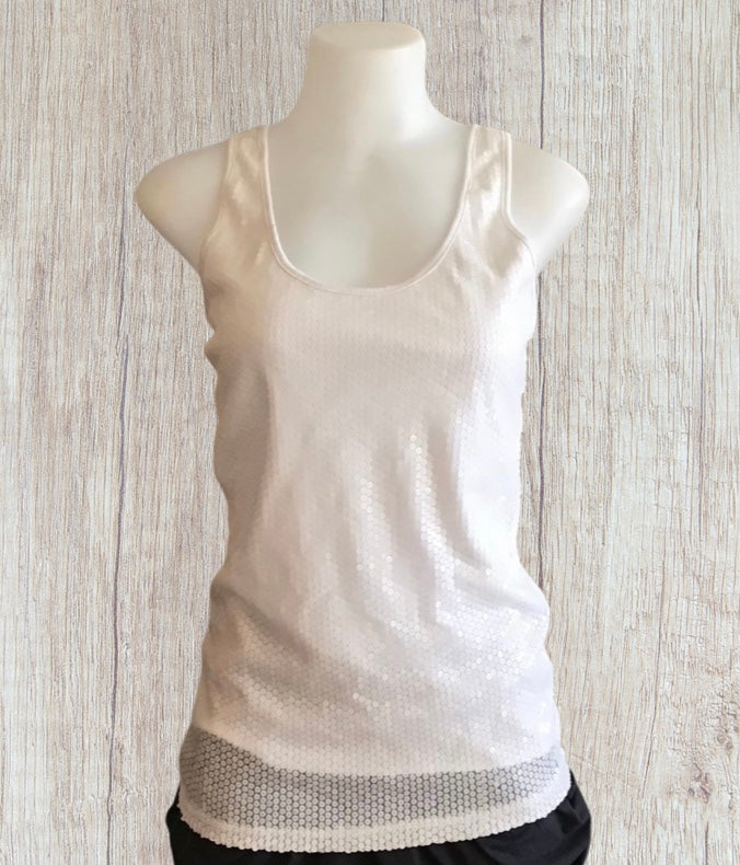 Tank with sequins