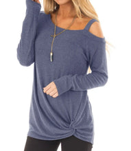 Load image into Gallery viewer, One strap sweater with crossed front design
