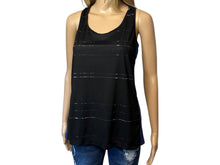 Load image into Gallery viewer, Racerback tank top (black with blue)
