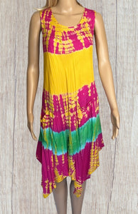 Comfy tie dye dress with pockets.