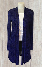 Load image into Gallery viewer, Lightweight leopard print slouchy pocket open front cardigan
