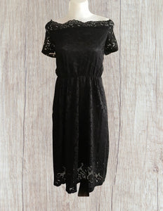 Black lace dress