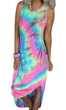 Load image into Gallery viewer, Sleeveless tie-dye maxi dress
