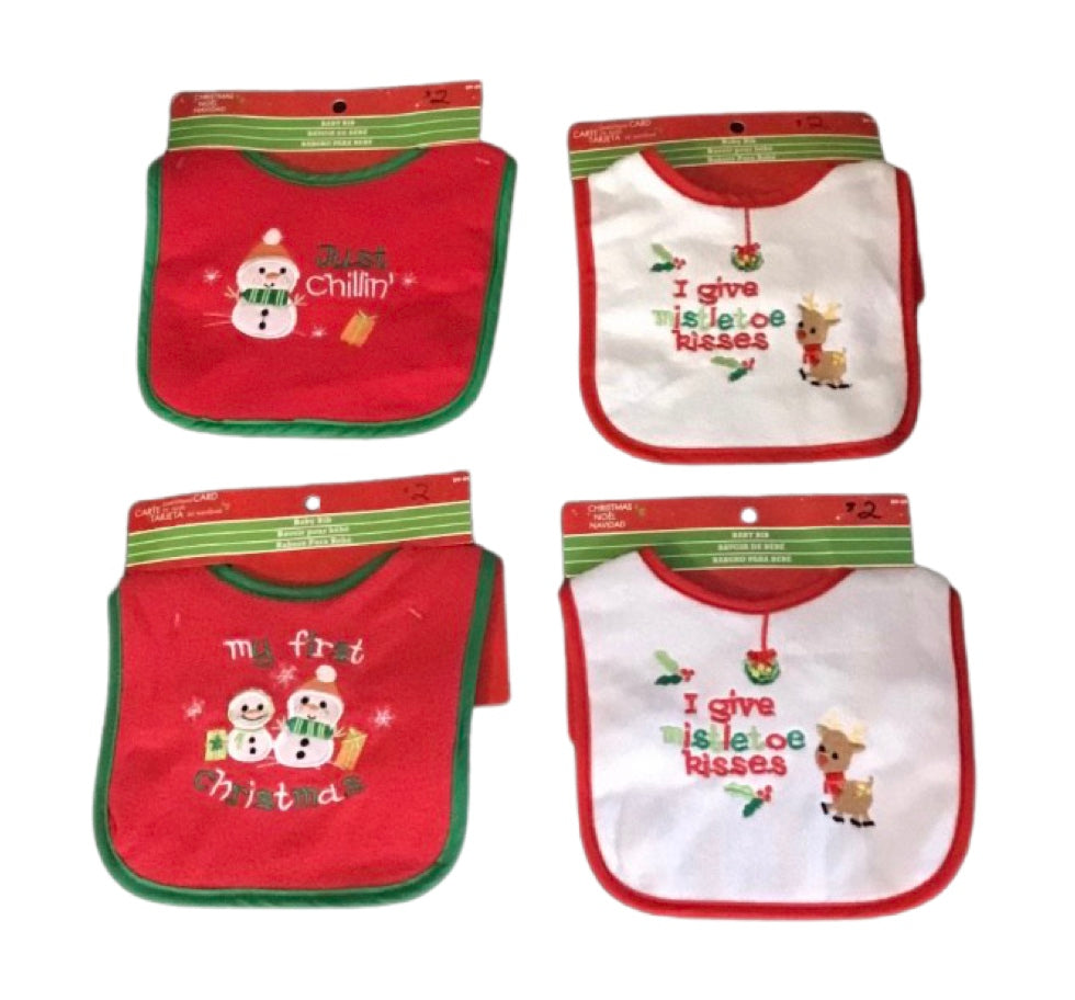 Baby Xmas bib