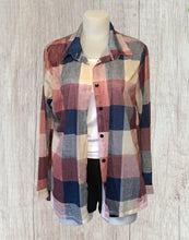 Load image into Gallery viewer, Plaid multi coloured button up shirt
