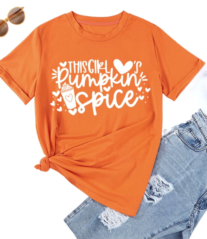 This girl loves pumpkin spice tee