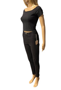 Black crop top