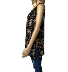 Loose flowy top with upper lace