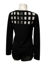 Load image into Gallery viewer, Black sweater with cutout design on front and back
