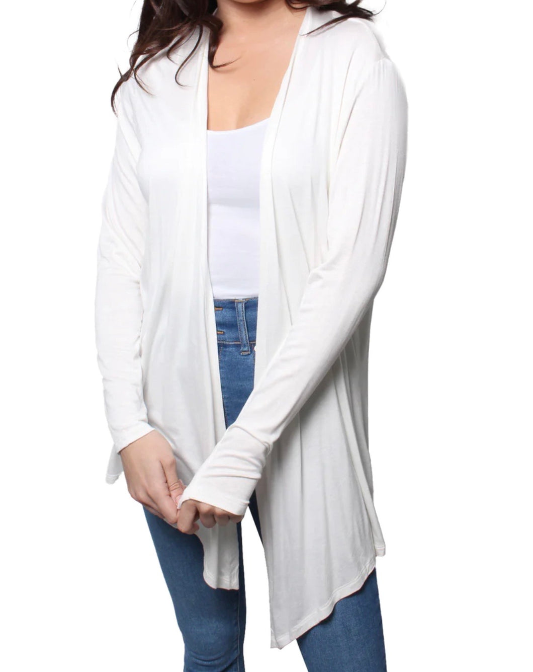 Super soft open front cardigan