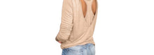 Load image into Gallery viewer, Apricot racerback long sleeve top
